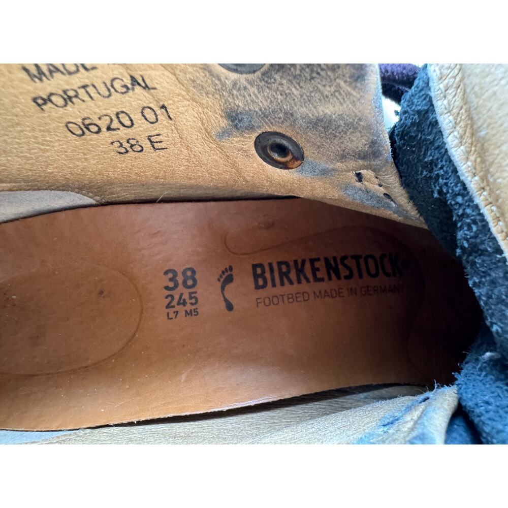 Birkenstock Leather Boots Jackson Nubuk Hiking Gorp Black Gray Size 38 Outdoors - Picture 2 of 10